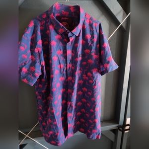 Limited Edition Retro Rifle Rising Palm button down shirt